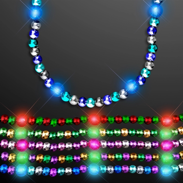 LED Beaded Necklace in Winter Colors... from ASI 34194 ALightPromos / Alight Promotional Products