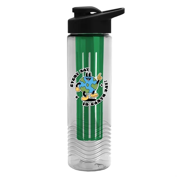 Wave 24 oz. Slim Cylinder Wave Design with Drink thru lid... from ASI 40480 Koozie Group