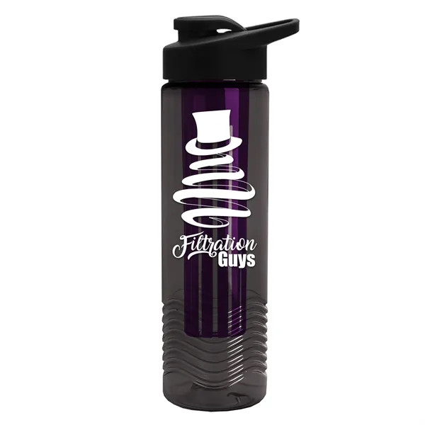 Wave 24 oz. Slim Cylinder Wave Design with Drink thru lid... from ASI 40480 Koozie Group