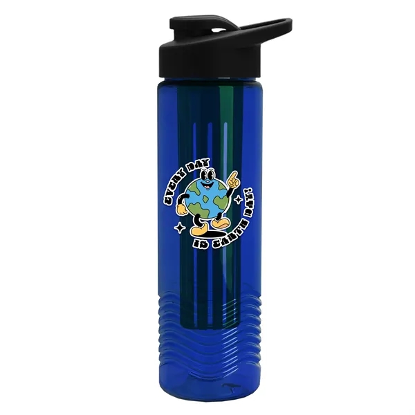 Wave 24 oz. Slim Cylinder Wave Design with Drink thru lid... from ASI 40480 Koozie Group