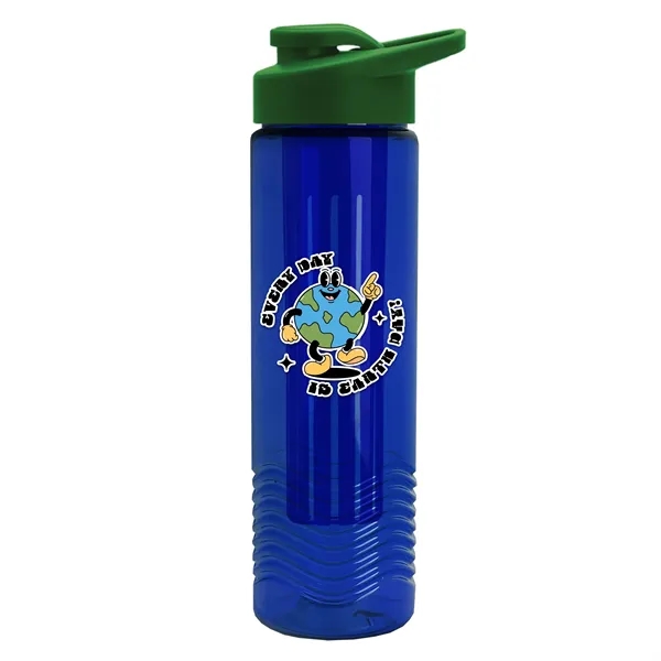 Wave 24 oz. Slim Cylinder Wave Design with Drink thru lid... from ASI 40480 Koozie Group