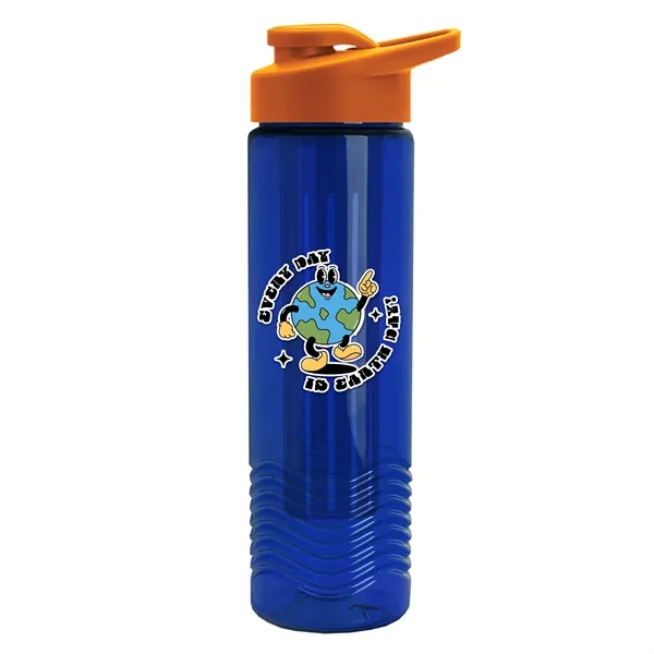 Wave 24 oz. Slim Cylinder Wave Design with Drink thru lid... from ASI 40480 Koozie Group