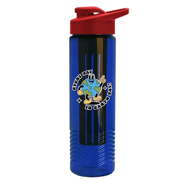 Wave 24 oz. Slim Cylinder Wave Design with Drink thru lid... from ASI 40480 Koozie Group