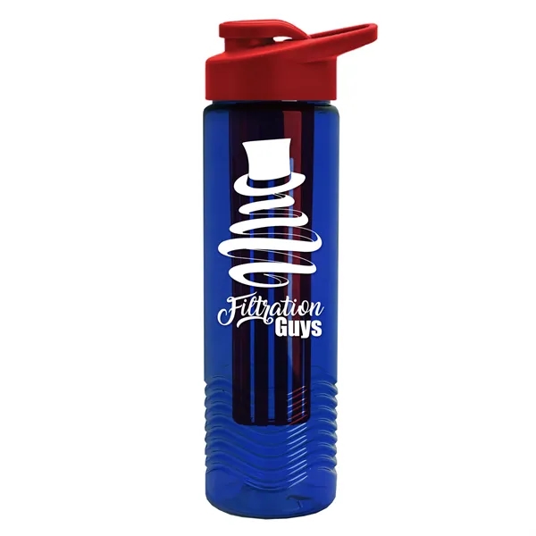 Wave 24 oz. Slim Cylinder Wave Design with Drink thru lid... from ASI 40480 Koozie Group