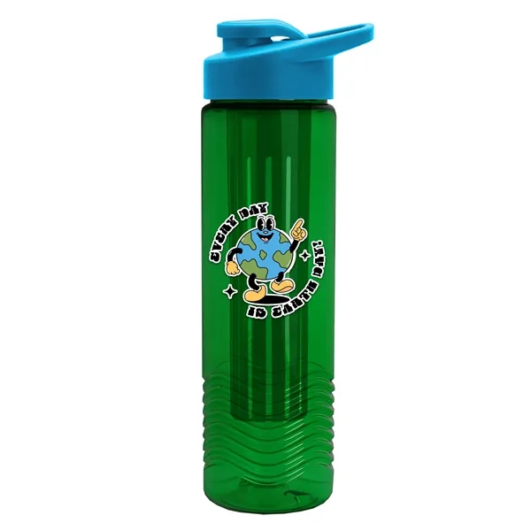 Wave 24 oz. Slim Cylinder Wave Design with Drink thru lid... from ASI 40480 Koozie Group