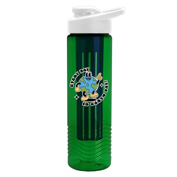 Wave 24 oz. Slim Cylinder Wave Design with Drink thru lid... from ASI 40480 Koozie Group