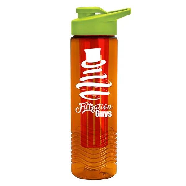 Wave 24 oz. Slim Cylinder Wave Design with Drink thru lid... from ASI 40480 Koozie Group