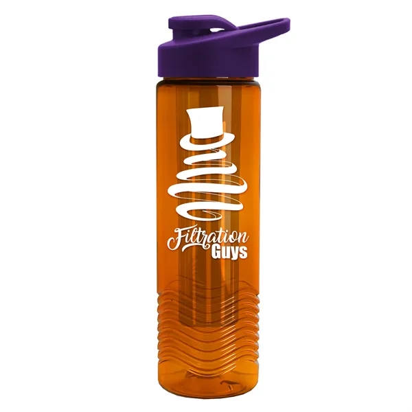 Wave 24 oz. Slim Cylinder Wave Design with Drink thru lid... from ASI 40480 Koozie Group