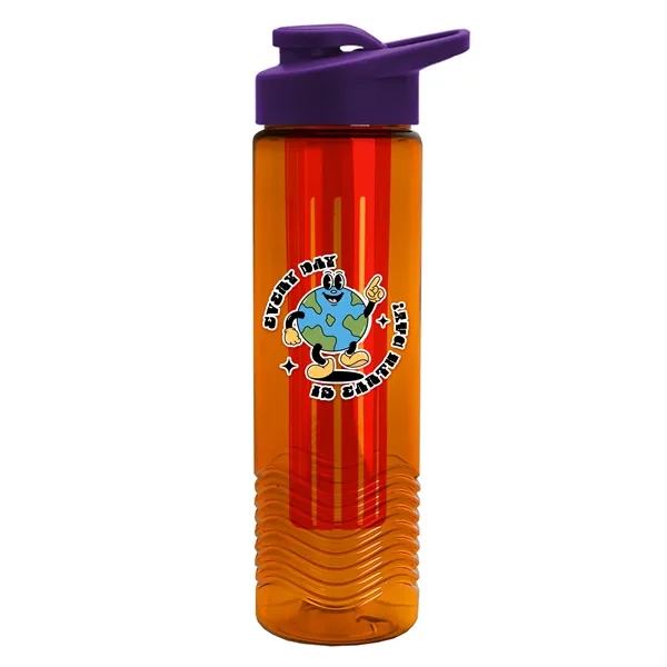 Wave 24 oz. Slim Cylinder Wave Design with Drink thru lid... from ASI 40480 Koozie Group