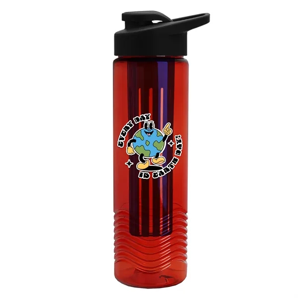 Wave 24 oz. Slim Cylinder Wave Design with Drink thru lid... from ASI 40480 Koozie Group