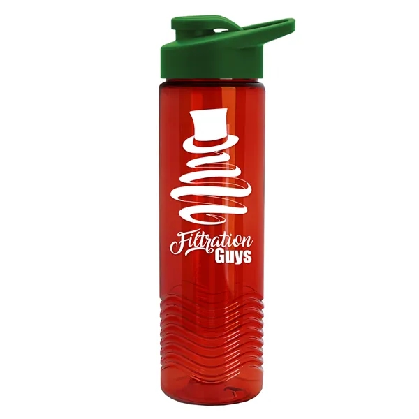 Wave 24 oz. Slim Cylinder Wave Design with Drink thru lid... from ASI 40480 Koozie Group