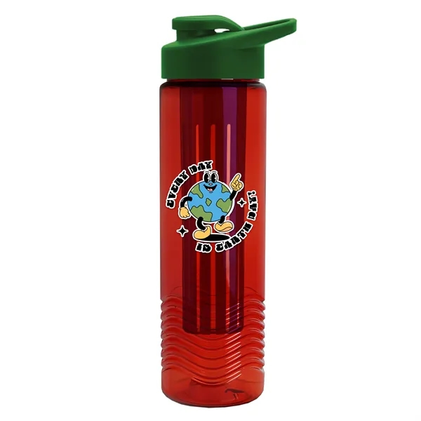 Wave 24 oz. Slim Cylinder Wave Design with Drink thru lid... from ASI 40480 Koozie Group