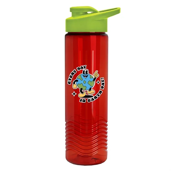 Wave 24 oz. Slim Cylinder Wave Design with Drink thru lid... from ASI 40480 Koozie Group