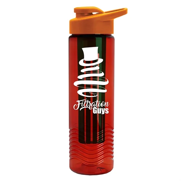 Wave 24 oz. Slim Cylinder Wave Design with Drink thru lid... from ASI 40480 Koozie Group