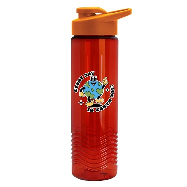 Wave 24 oz. Slim Cylinder Wave Design with Drink thru lid... from ASI 40480 Koozie Group