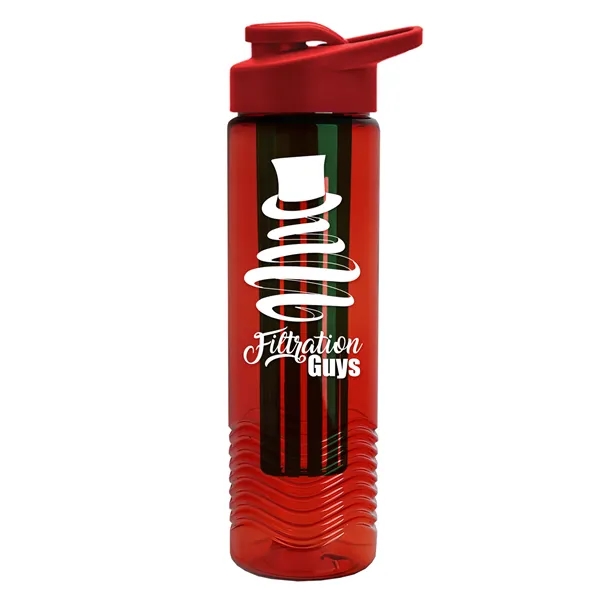 Wave 24 oz. Slim Cylinder Wave Design with Drink thru lid... from ASI 40480 Koozie Group