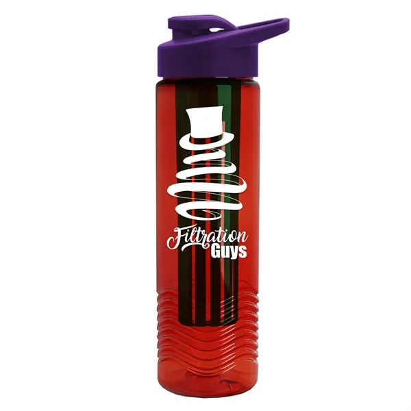 Wave 24 oz. Slim Cylinder Wave Design with Drink thru lid... from ASI 40480 Koozie Group