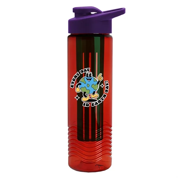 Wave 24 oz. Slim Cylinder Wave Design with Drink thru lid... from ASI 40480 Koozie Group