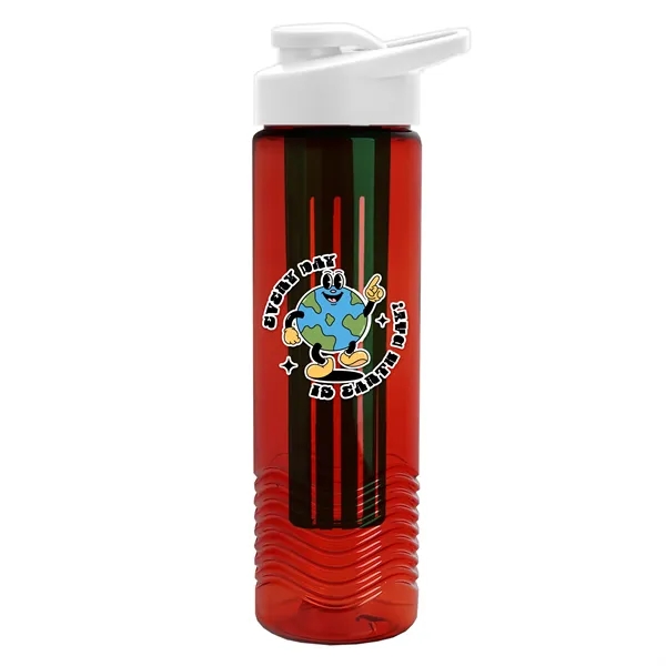 Wave 24 oz. Slim Cylinder Wave Design with Drink thru lid... from ASI 40480 Koozie Group