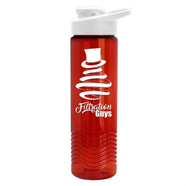 Wave 24 oz. Slim Cylinder Wave Design with Drink thru lid... from ASI 40480 Koozie Group