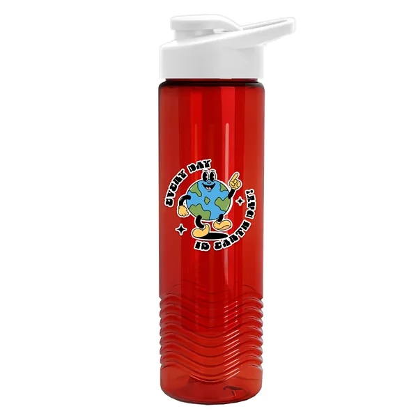 Wave 24 oz. Slim Cylinder Wave Design with Drink thru lid... from ASI 40480 Koozie Group