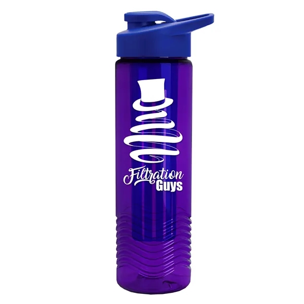 Wave 24 oz. Slim Cylinder Wave Design with Drink thru lid... from ASI 40480 Koozie Group