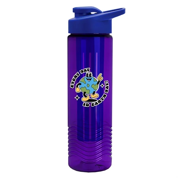 Wave 24 oz. Slim Cylinder Wave Design with Drink thru lid... from ASI 40480 Koozie Group