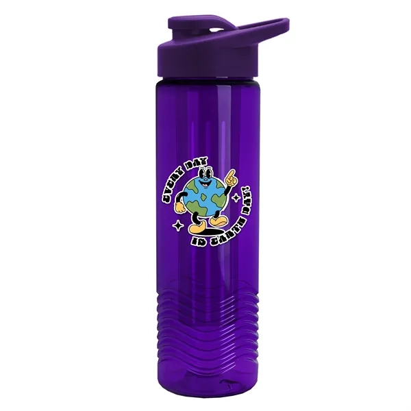 Wave 24 oz. Slim Cylinder Wave Design with Drink thru lid... from ASI 40480 Koozie Group