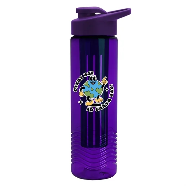 Wave 24 oz. Slim Cylinder Wave Design with Drink thru lid... from ASI 40480 Koozie Group