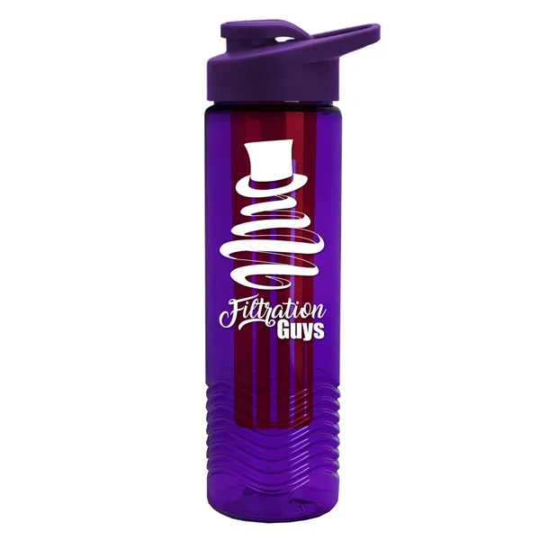 Wave 24 oz. Slim Cylinder Wave Design with Drink thru lid... from ASI 40480 Koozie Group