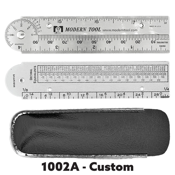 The custom stainless steel generic protractor is available in one color... from ASI 53430 Executive Line