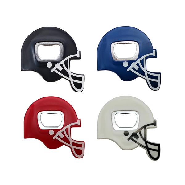 3" x 3" football helmet-shaped bottle opener.... from ASI 90859 Tempo Industries Inc