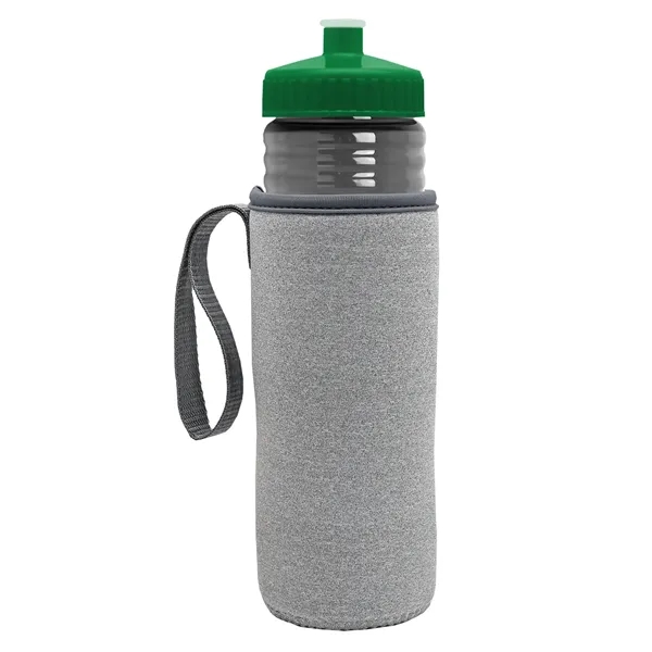 24 oz. Sports Bottle & Caddy - Push-Pull Lid... from ASI 40480 Koozie Group
