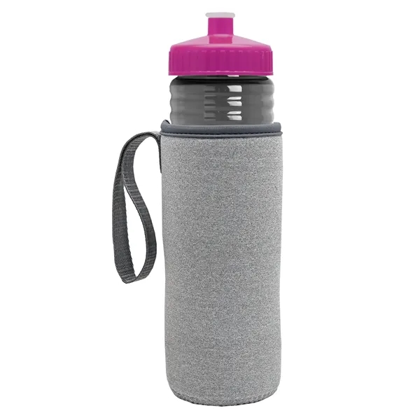 24 oz. Sports Bottle & Caddy - Push-Pull Lid... from ASI 40480 Koozie Group