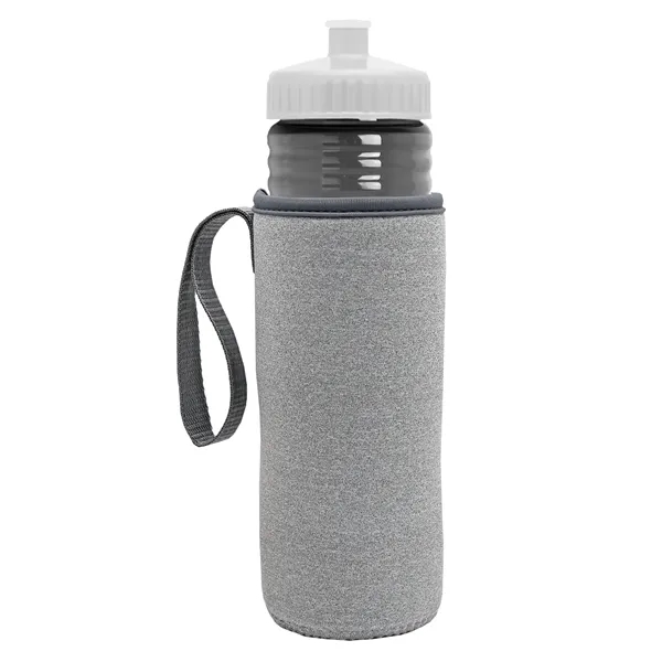 24 oz. Sports Bottle & Caddy - Push-Pull Lid... from ASI 40480 Koozie Group