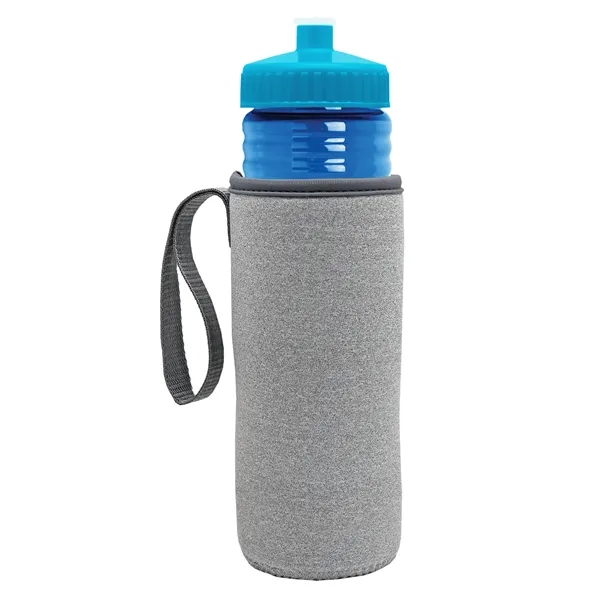 24 oz. Sports Bottle & Caddy - Push-Pull Lid... from ASI 40480 Koozie Group