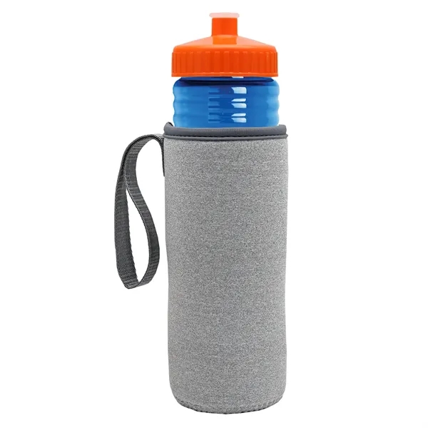 24 oz. Sports Bottle & Caddy - Push-Pull Lid... from ASI 40480 Koozie Group
