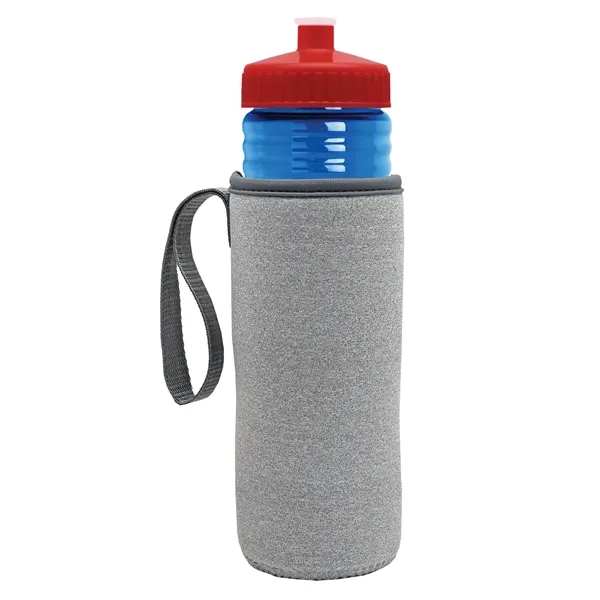 24 oz. Sports Bottle & Caddy - Push-Pull Lid... from ASI 40480 Koozie Group