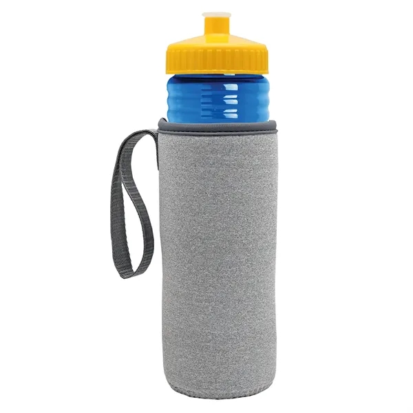 24 oz. Sports Bottle & Caddy - Push-Pull Lid... from ASI 40480 Koozie Group