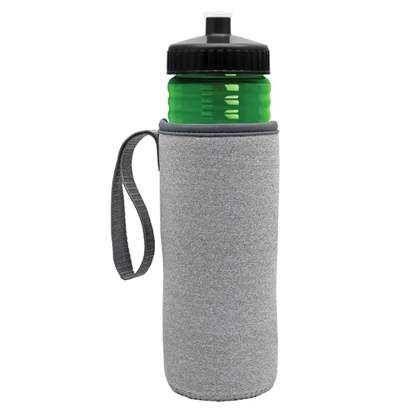 24 oz. Sports Bottle & Caddy - Push-Pull Lid... from ASI 40480 Koozie Group