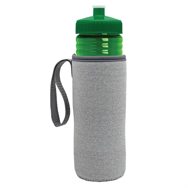 24 oz. Sports Bottle & Caddy - Push-Pull Lid... from ASI 40480 Koozie Group