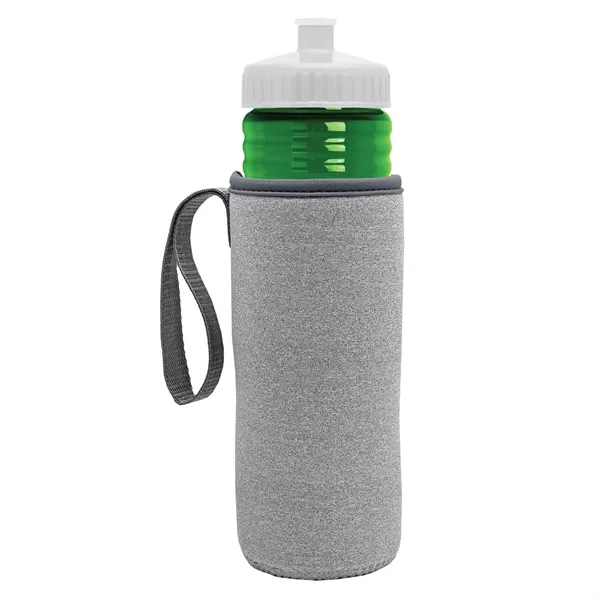 24 oz. Sports Bottle & Caddy - Push-Pull Lid... from ASI 40480 Koozie Group