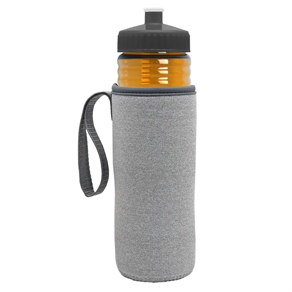 24 oz. Sports Bottle & Caddy - Push-Pull Lid... from ASI 40480 Koozie Group