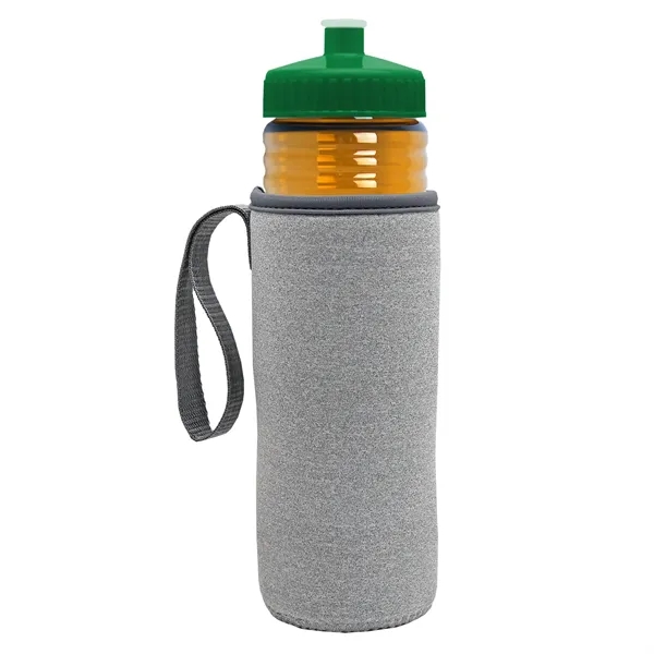 24 oz. Sports Bottle & Caddy - Push-Pull Lid... from ASI 40480 Koozie Group