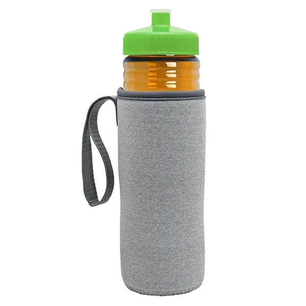 24 oz. Sports Bottle & Caddy - Push-Pull Lid... from ASI 40480 Koozie Group
