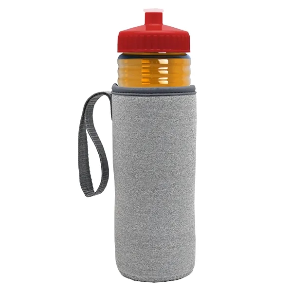 24 oz. Sports Bottle & Caddy - Push-Pull Lid... from ASI 40480 Koozie Group