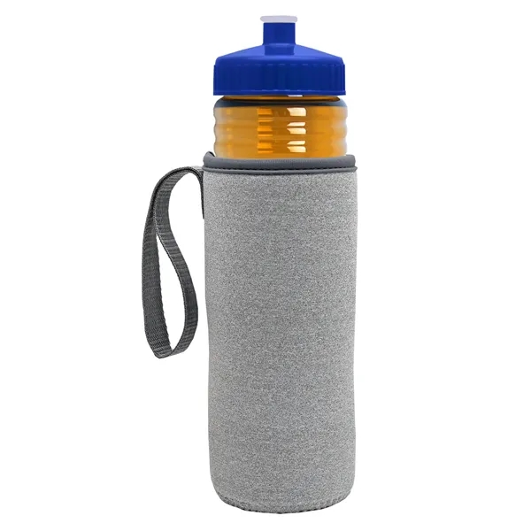 24 oz. Sports Bottle & Caddy - Push-Pull Lid... from ASI 40480 Koozie Group