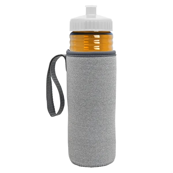 24 oz. Sports Bottle & Caddy - Push-Pull Lid... from ASI 40480 Koozie Group