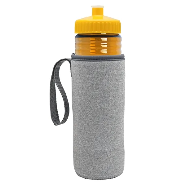 24 oz. Sports Bottle & Caddy - Push-Pull Lid... from ASI 40480 Koozie Group