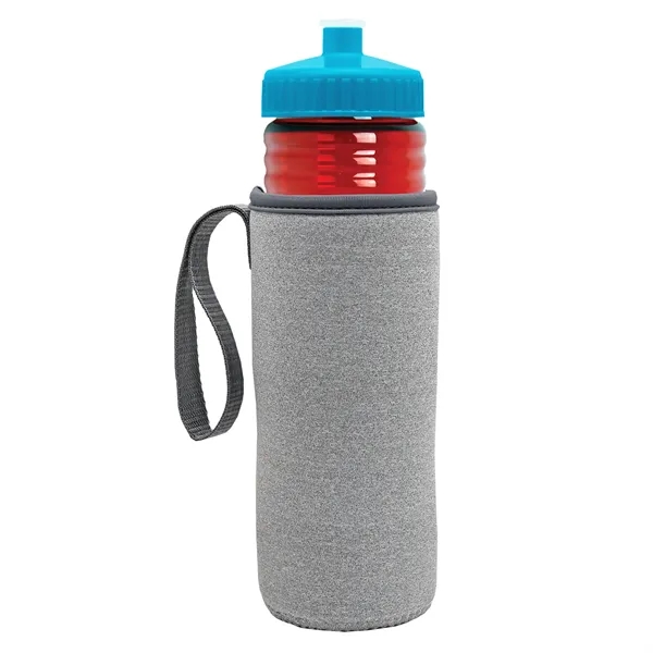 24 oz. Sports Bottle & Caddy - Push-Pull Lid... from ASI 40480 Koozie Group